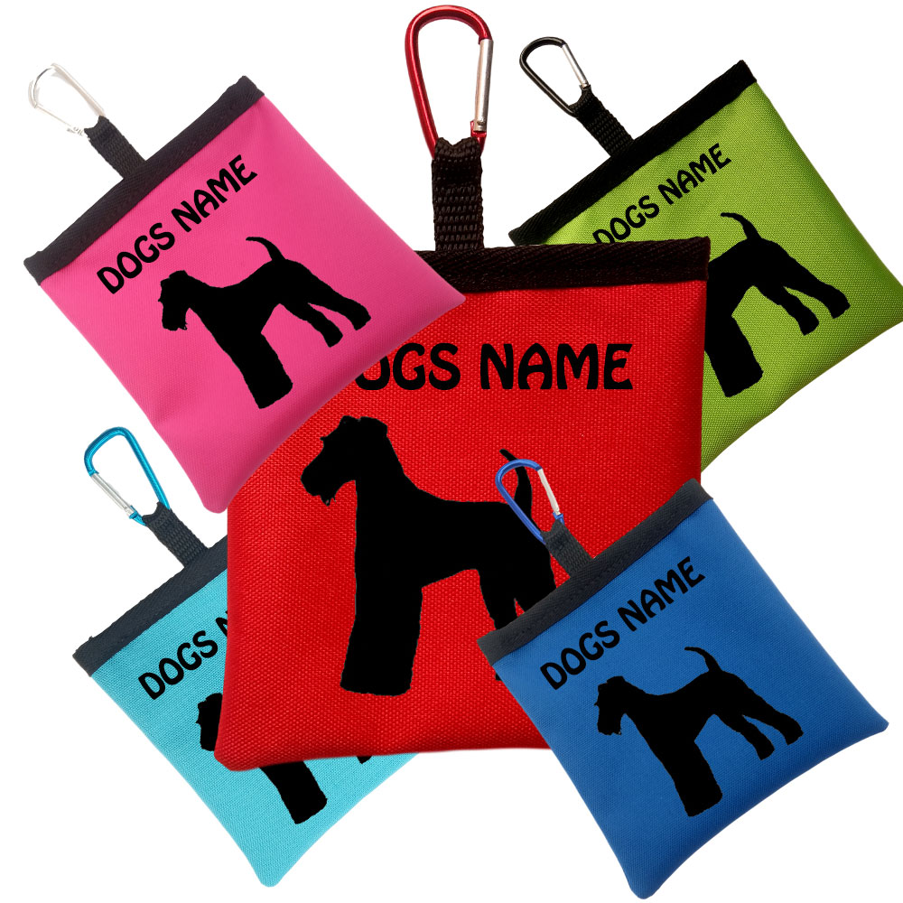 Airedale Terrier Personalised Dog Training Treat Bags