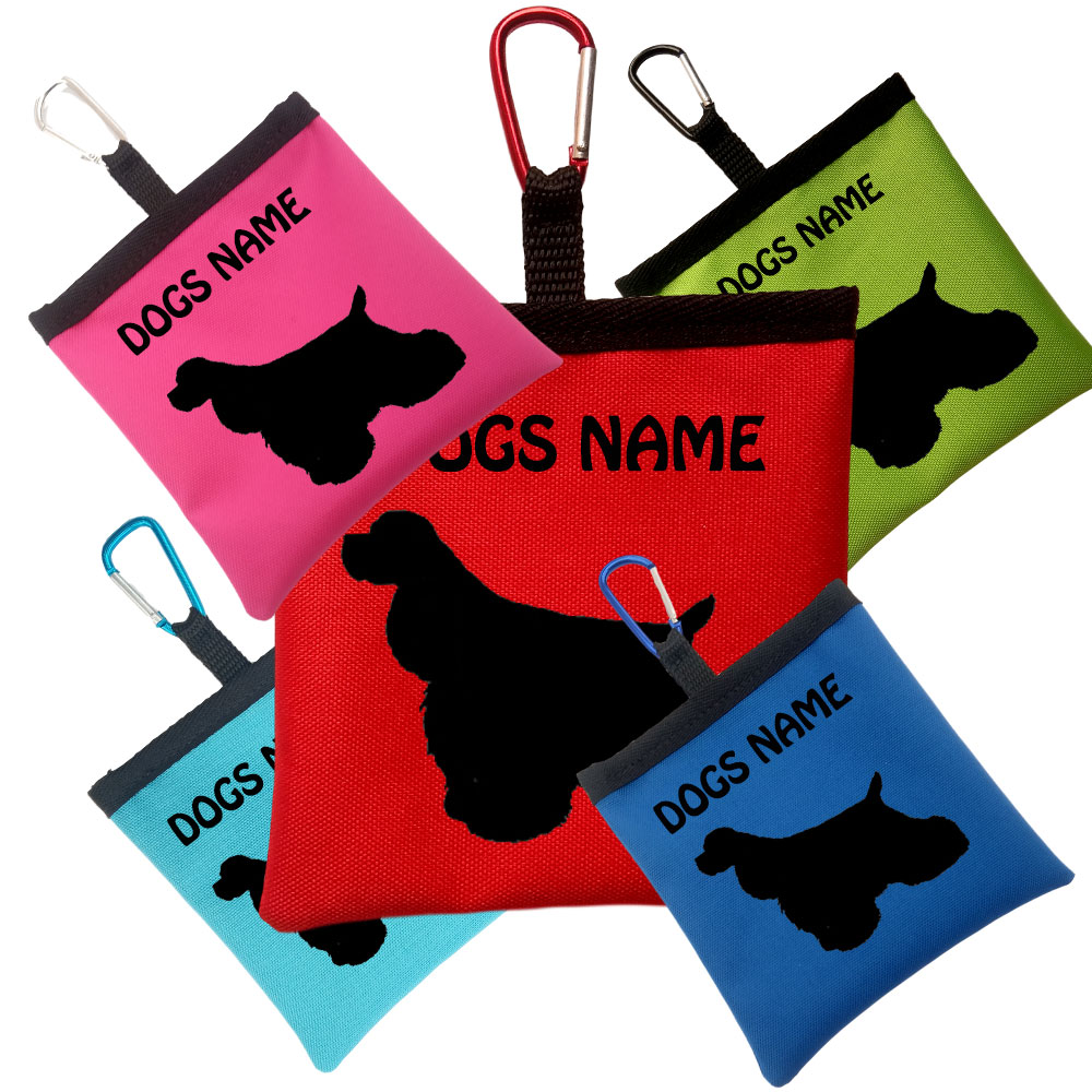 American Cocker Spaniel Personalised Dog Training Treat Bags