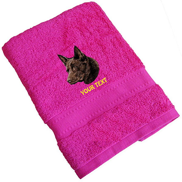 Australian Kelpie Personalised Dog Towels