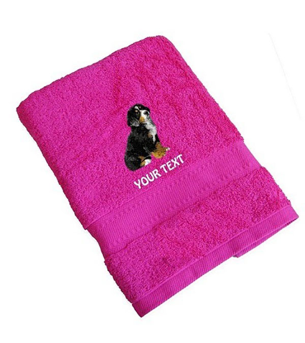 Bernese Mountain Dog Personalised Dog Towels