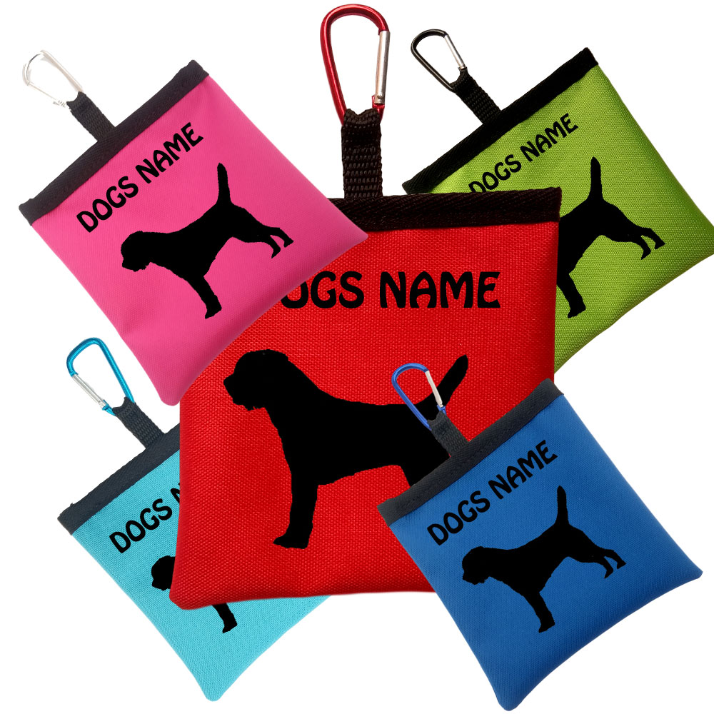Border Terrier Personalised Dog Training Treat Bags