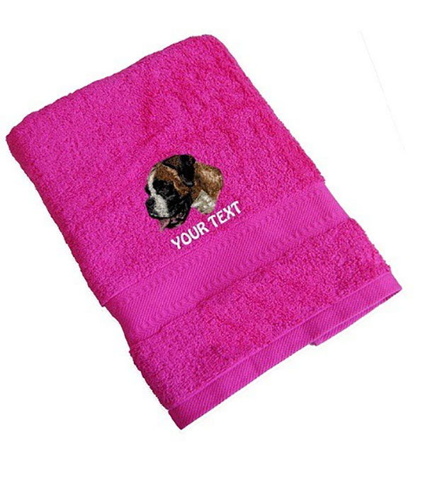 Boxer Personalised Dog Towels