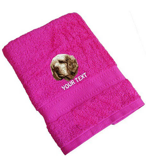 Clumber Spaniel Personalised Dog Towels