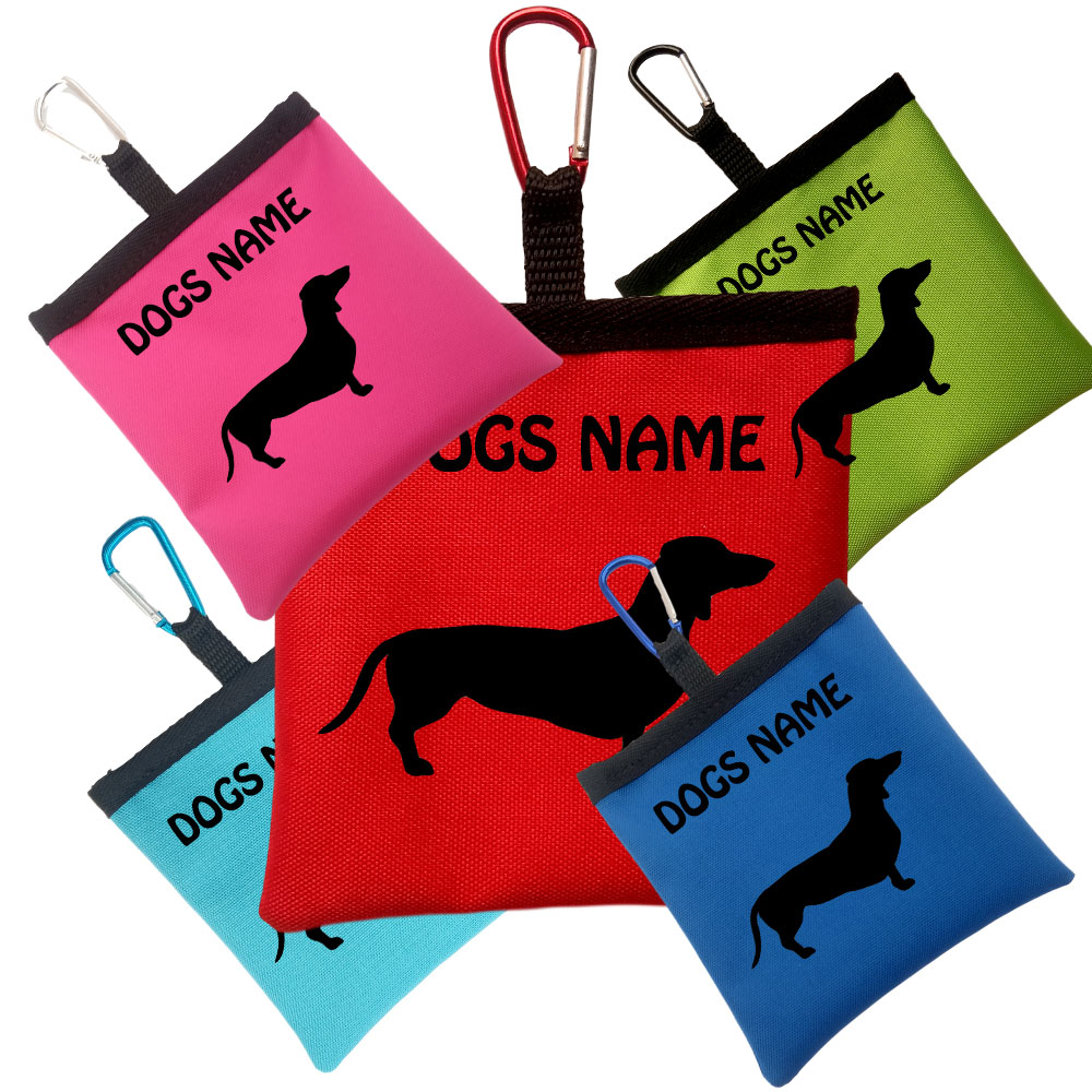 Dachshund Personalised Dog Training Treat Bags