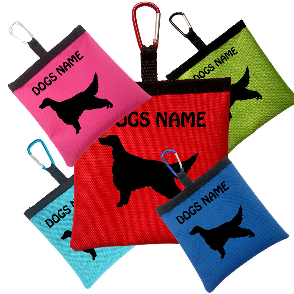 English Setter Personalised Dog Training Treat Bags