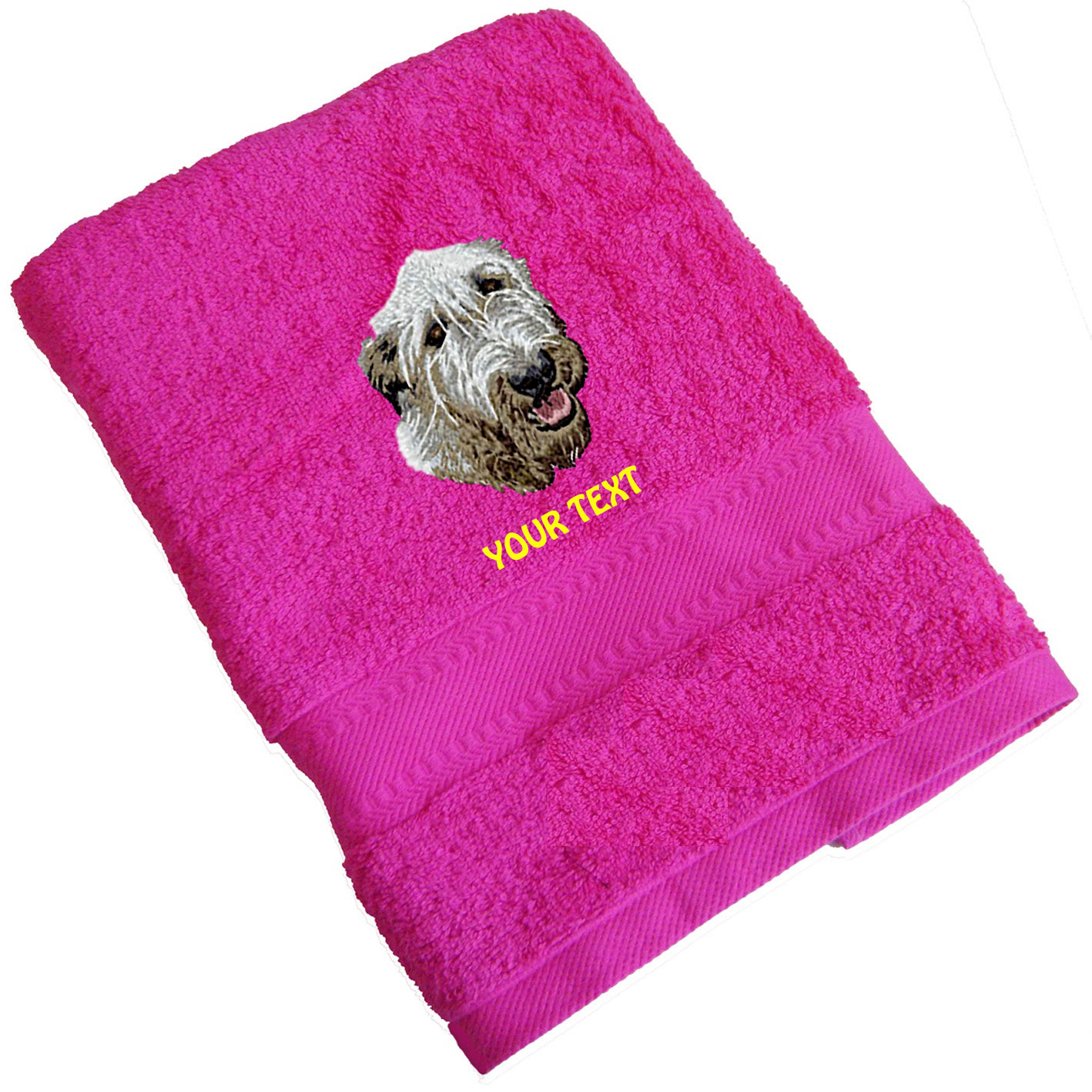 Irish Wolfhound Personalised Dog Towels