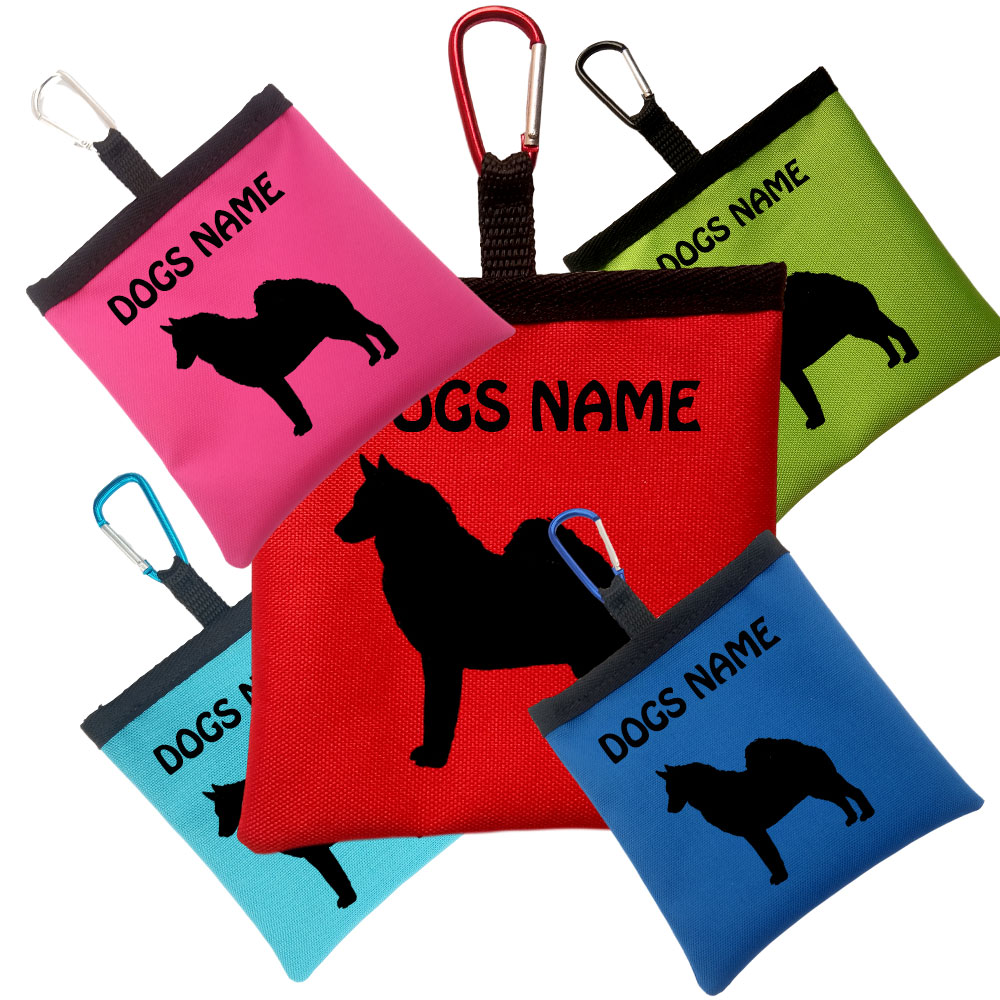 Norwegian Elkhound Personalised Dog Training Treat Bags