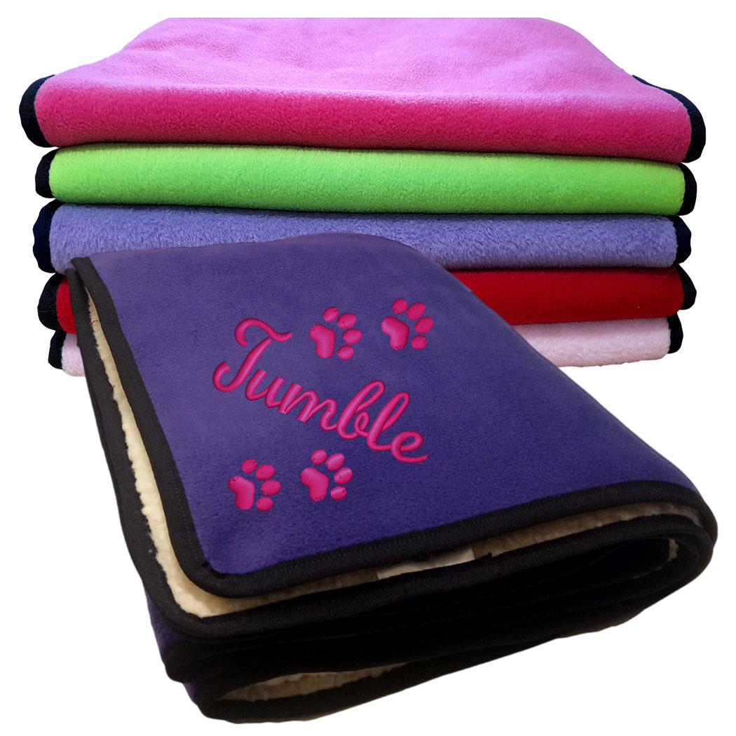 Personalised Dog Blankets -  Name Only