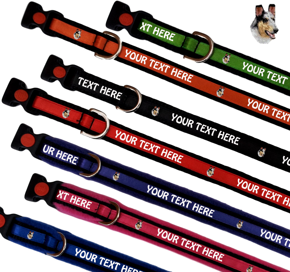 Smooth Collie Personalised Dog Collars