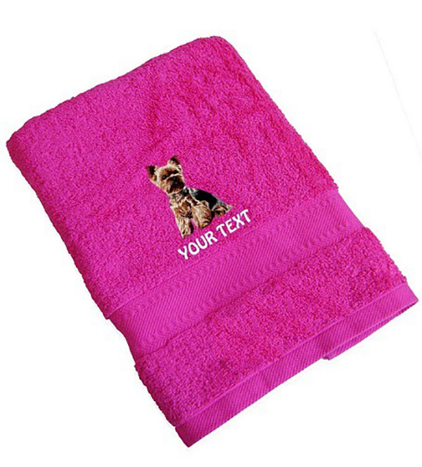 Yorkshire Terrier Personalised Dog Towels