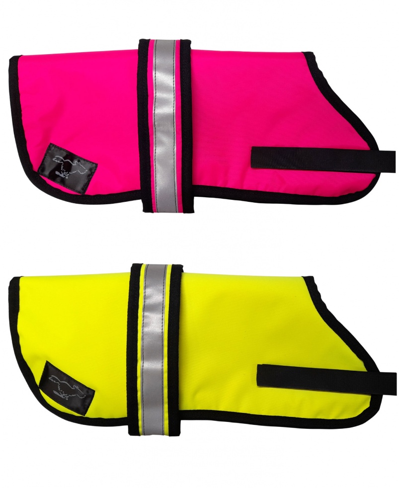 Border Terrier Personalised Waterproof Dog Coats | High Visibility |  Fleece Lining