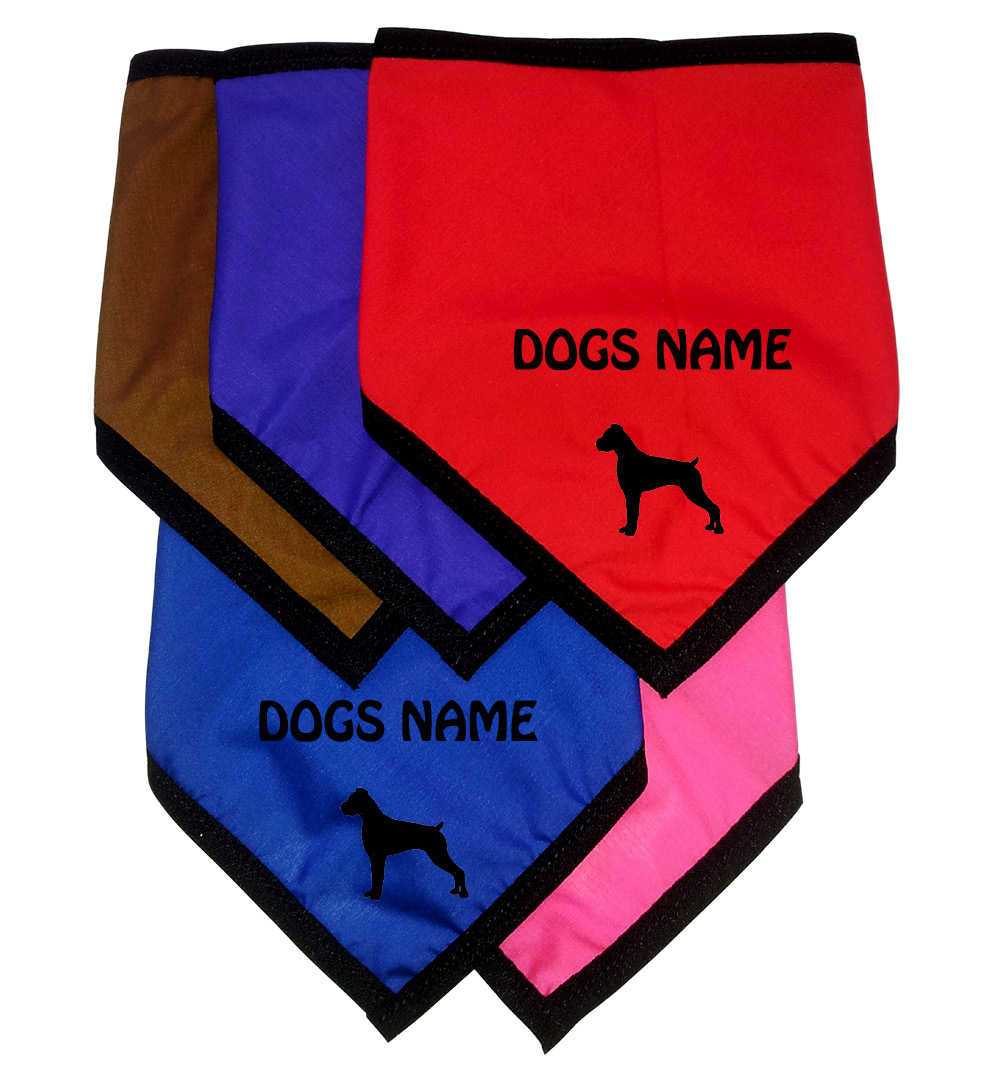personalised dog bandanas uk