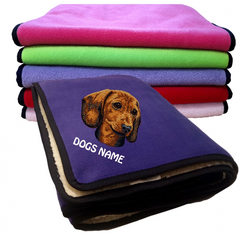 dachshund fleece blanket