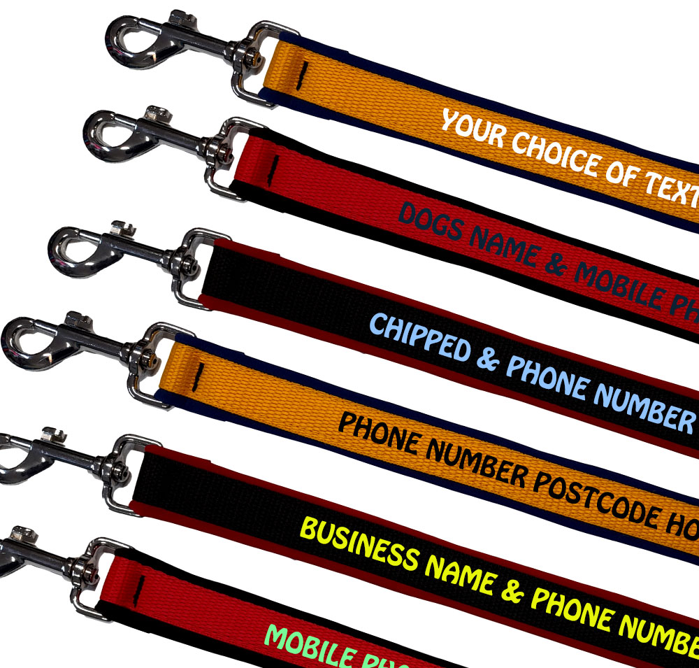 Personalised Dog Lead - Soft Shell Lining - Small Dogs