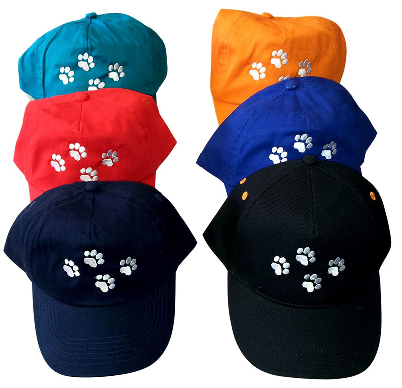 paw print baseball cap