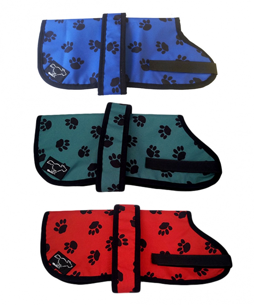Maltese Personalised Waterproof Dog Coats | Paw Print Design| Fleece Lining