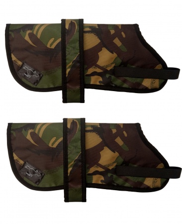 Cavalier King Charles Spaniel Personalised Waterproof Dog Coats | Camouflage Design| Fleece Lining